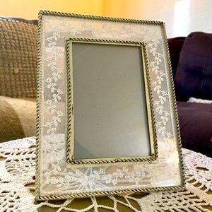 🔥 3 FOR $20 SALE! Boho lace glass Picture Frame